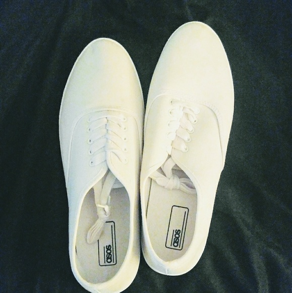 asos white mens shoes